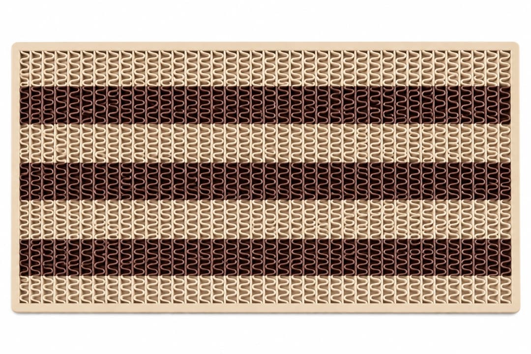 Zigzag Rubber Door Mat – Anti-Slip Snake-Patta Mat for Indoor & Outdoor Use