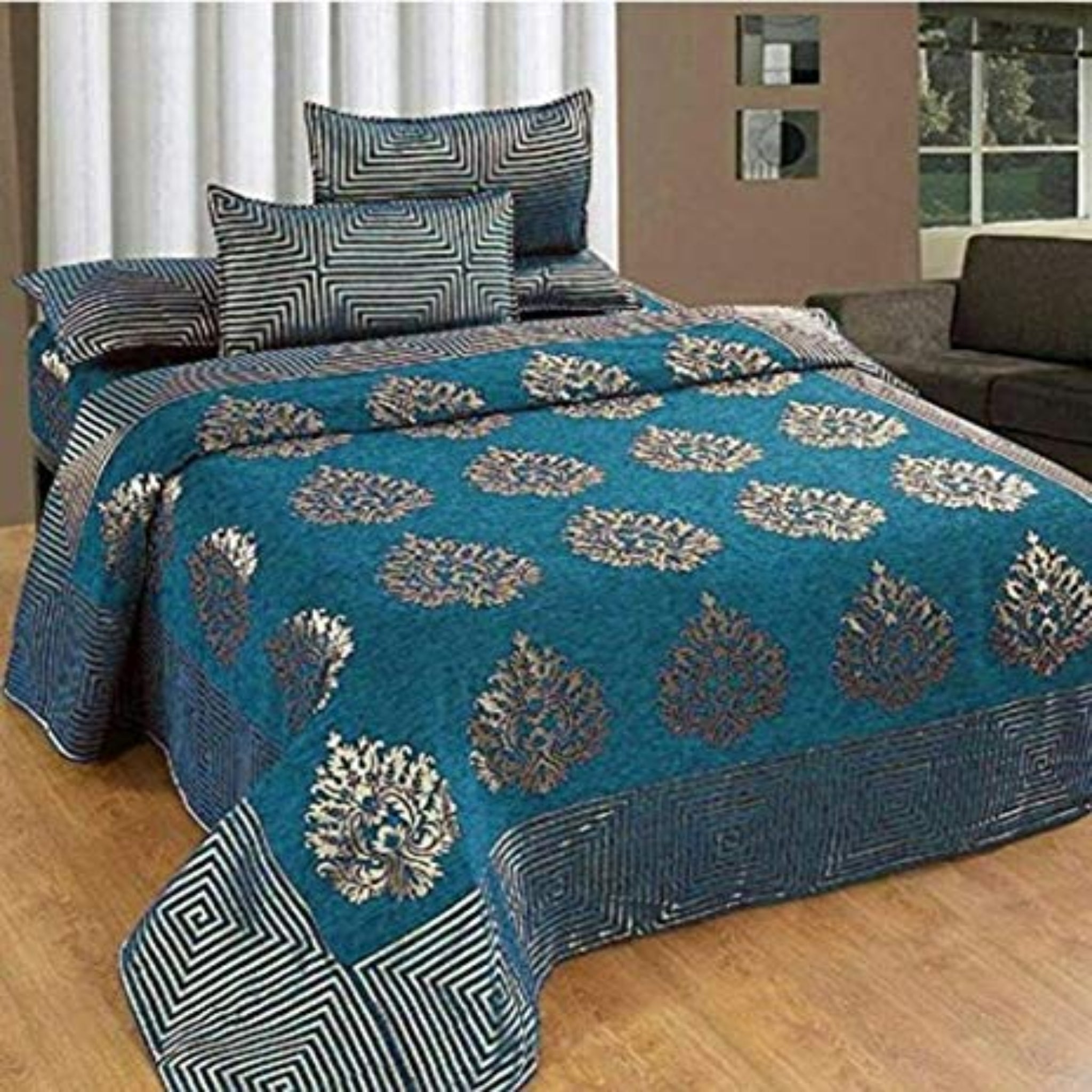 Chenille Bedsheet | Velvet Chenille Weaved Double and Single Bedsheets