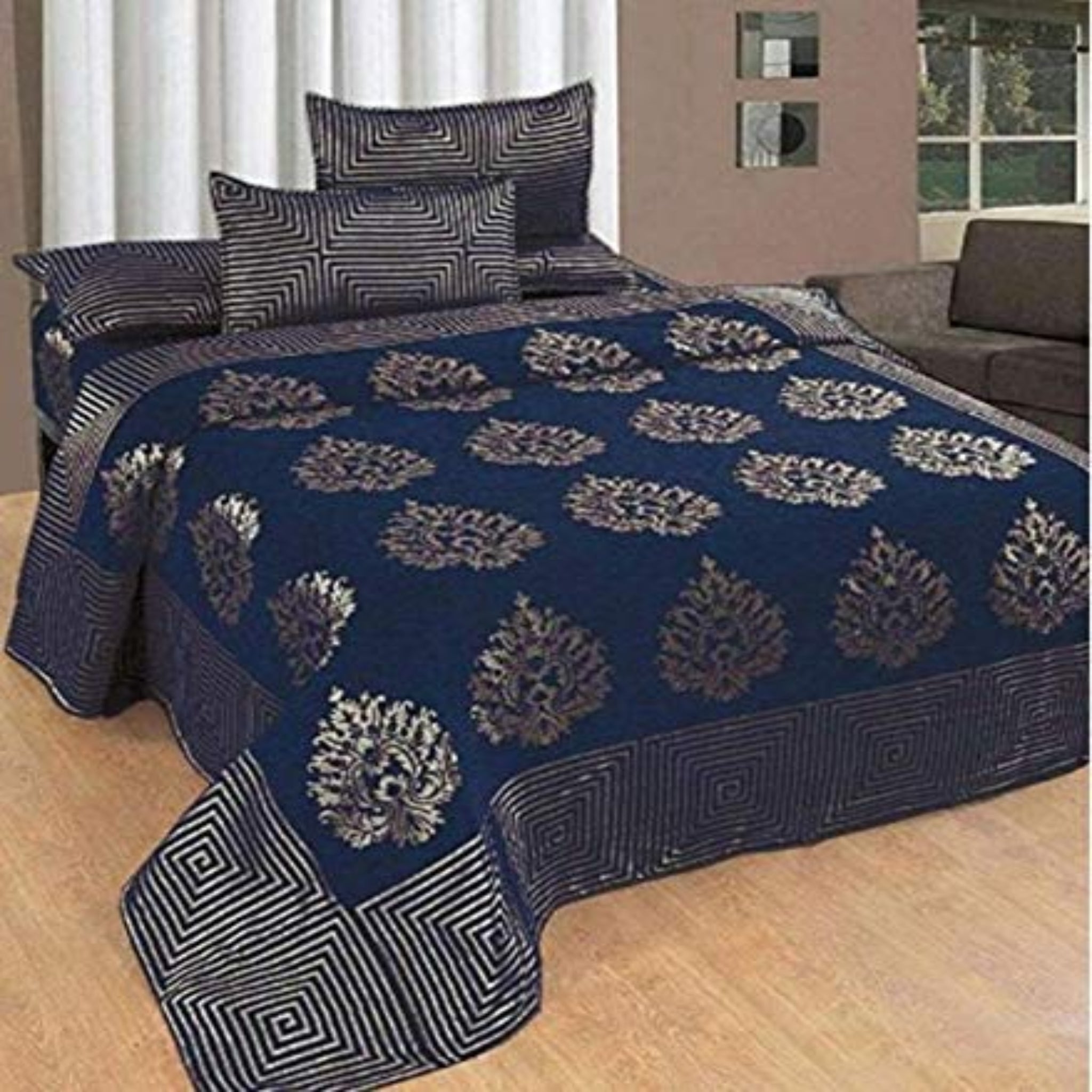 Chenille Bedsheet | Velvet Chenille Weaved Double and Single Bedsheets
