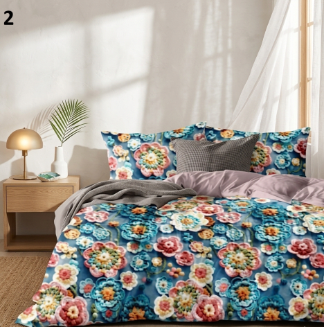 7D Floral Bedsheet 90*100 inches