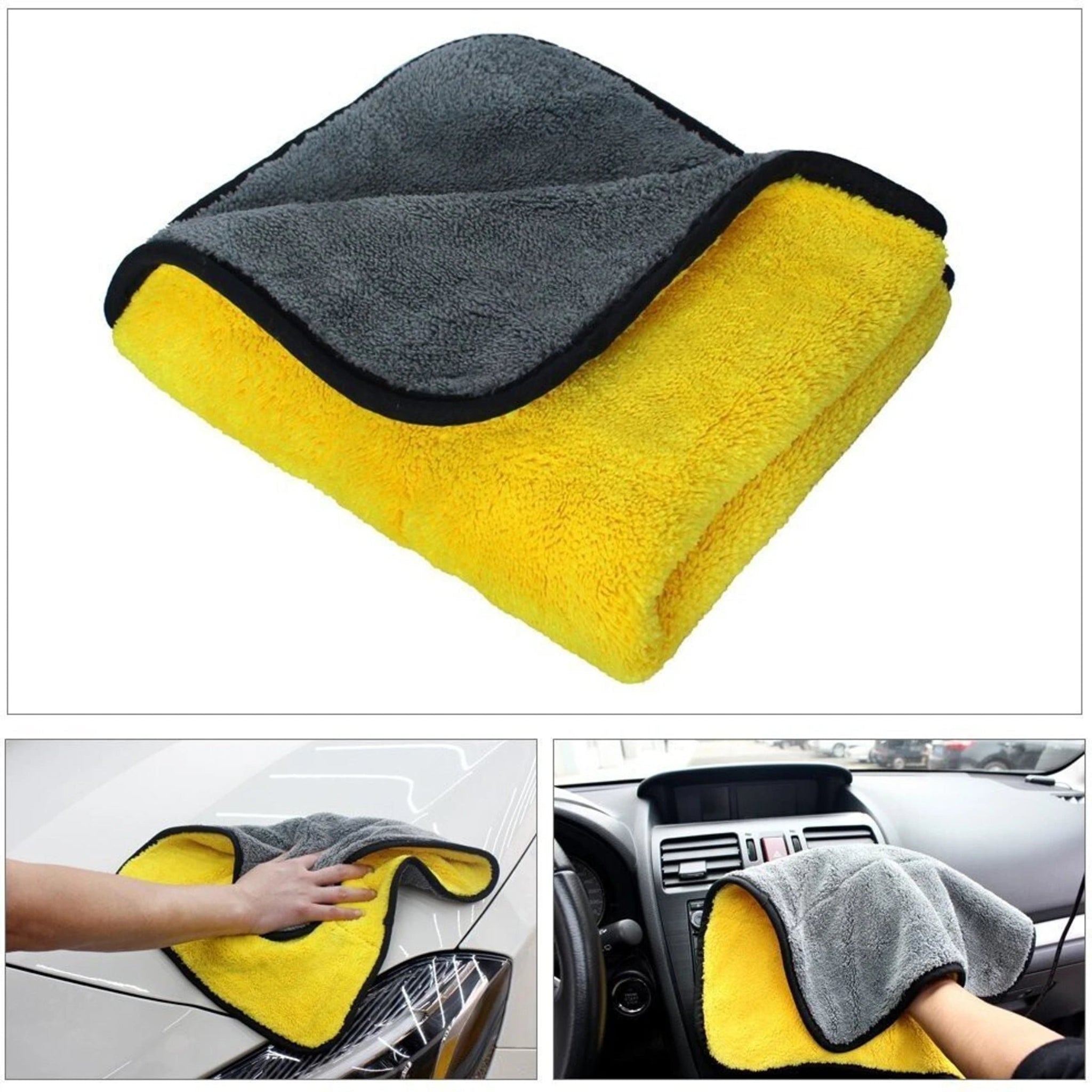 Car Wash Duster | Car Cleaning Microfiber Towel | Quick Drying Cleaning Cloth (Pack of 4 & 6)