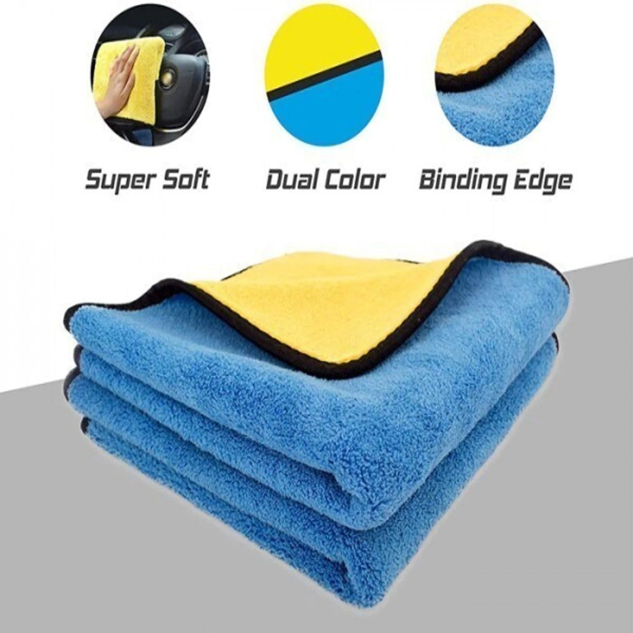 Car Wash Duster | Car Cleaning Microfiber Towel | Quick Drying Cleaning Cloth (Pack of 4 & 6)