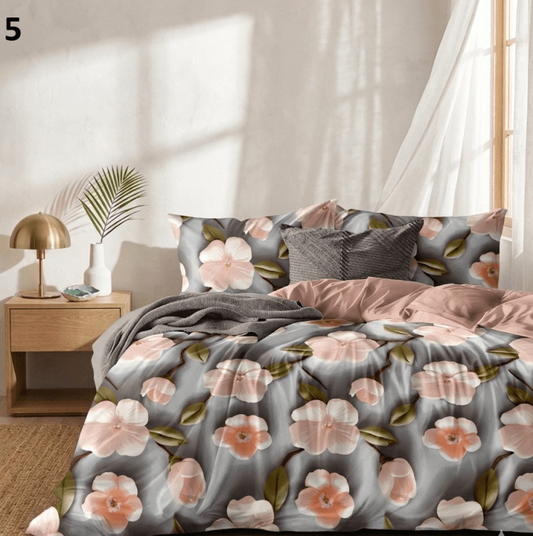 7D Floral Bedsheet 90*100 inches