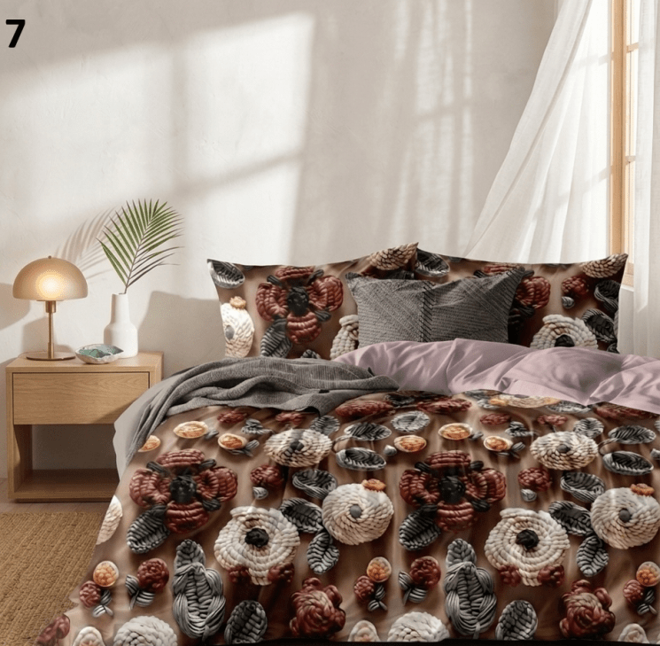 7D Floral Bedsheet 90*100 inches