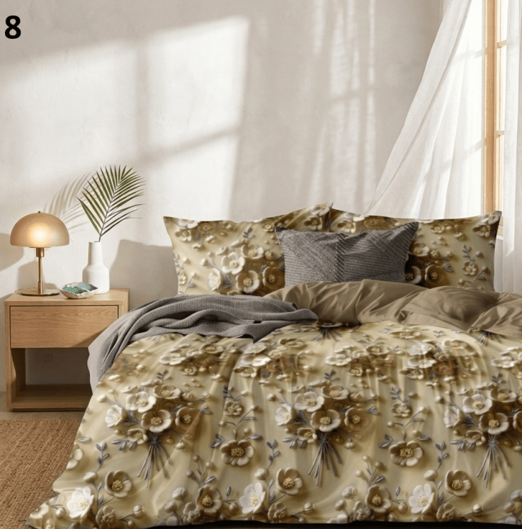 7D Floral Bedsheet 90*100 inches