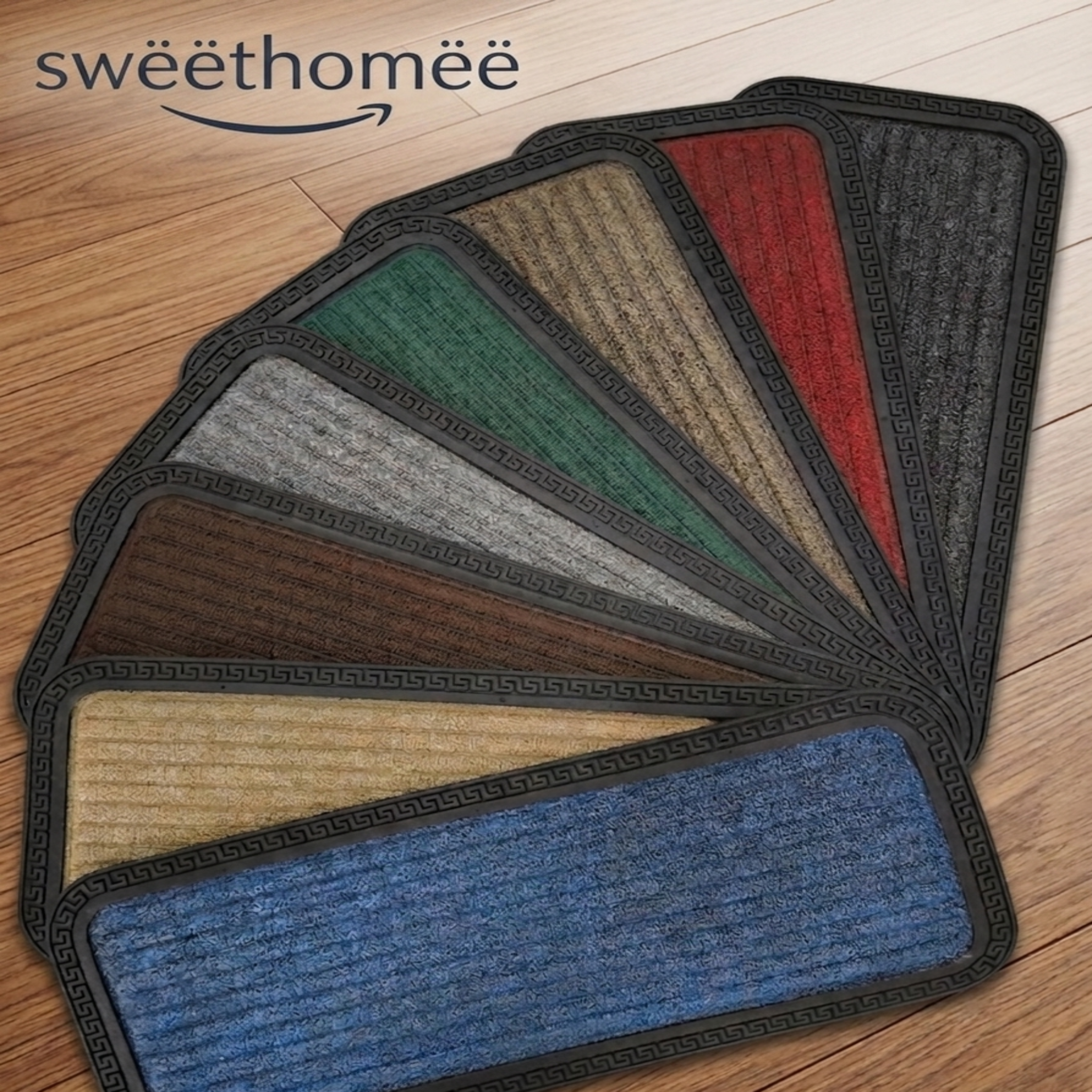Rib Door Mats | Entrance Mats | D-Shape Rib Floor Mats | Heavy Duty Stair Floor Mats
