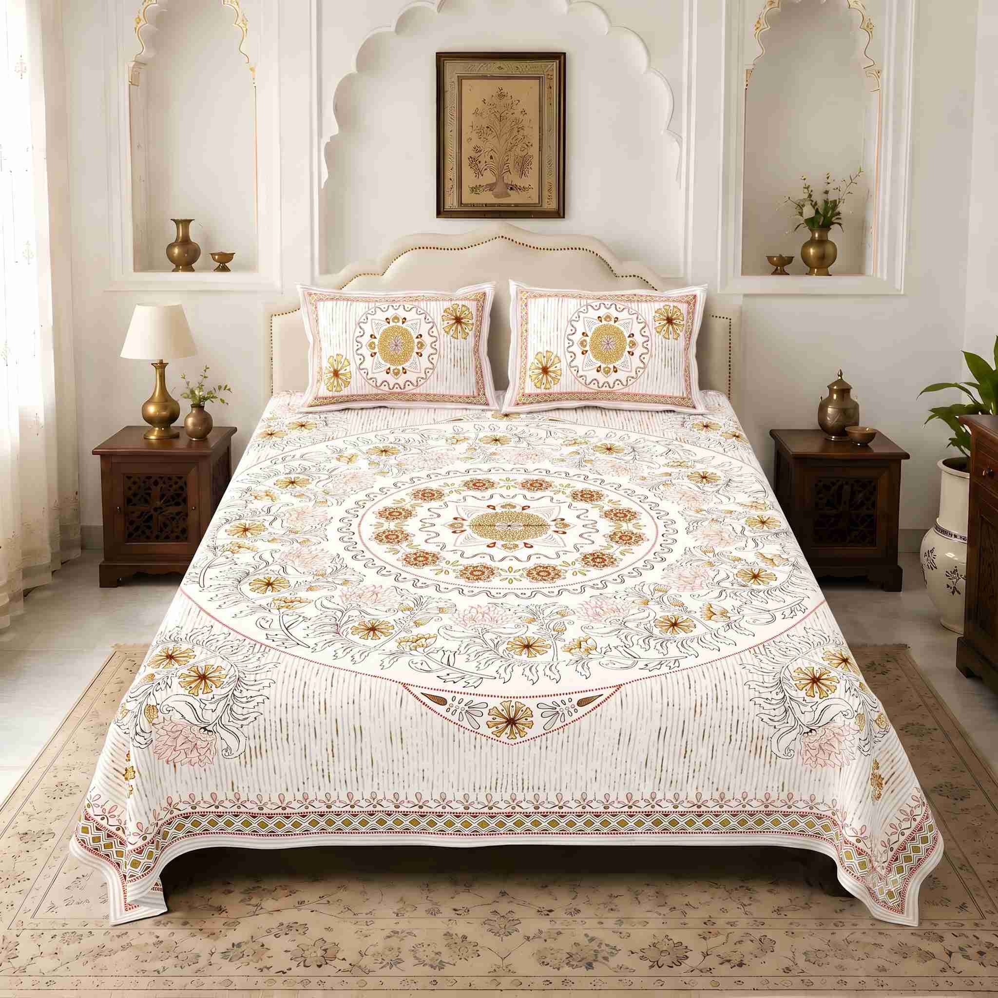 Boxo Print Cotton Bedsheet 100*108