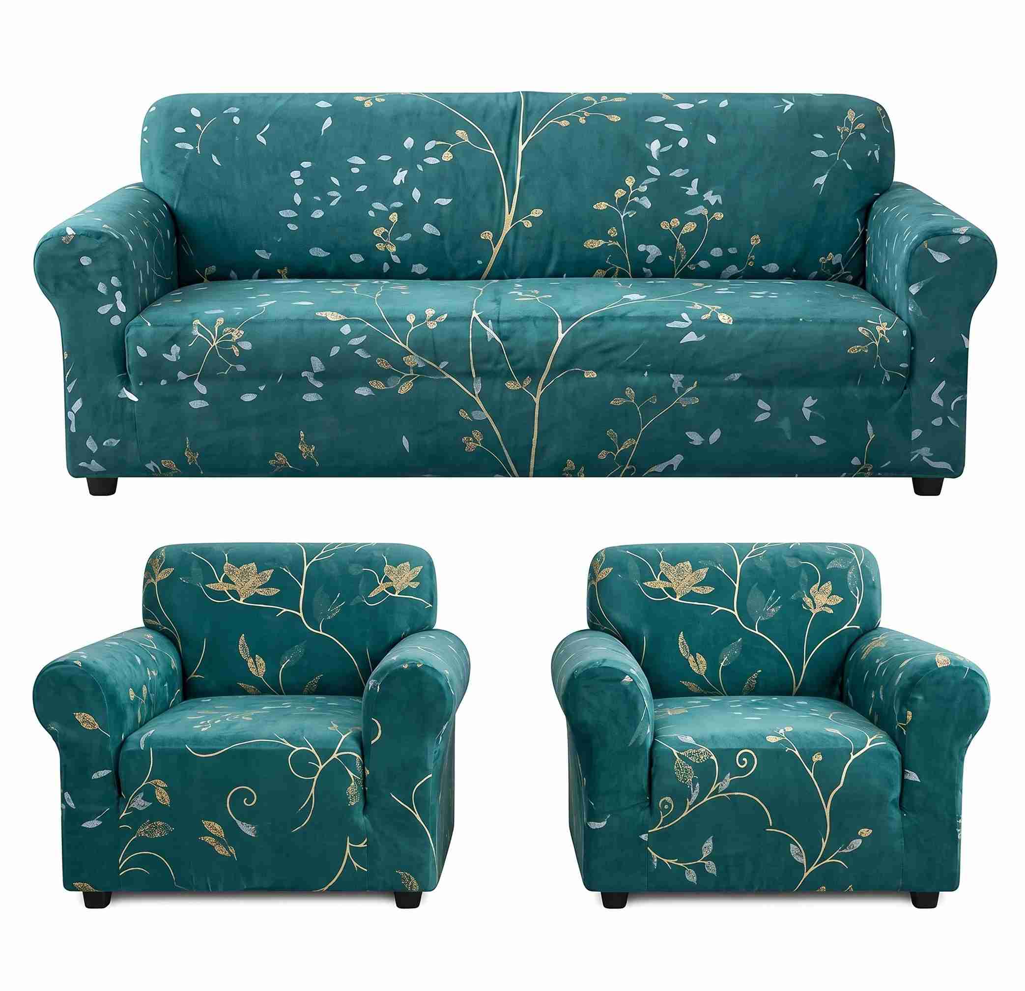 Premium Extensible Floral Print Sofa Cover Set | Sweethomee