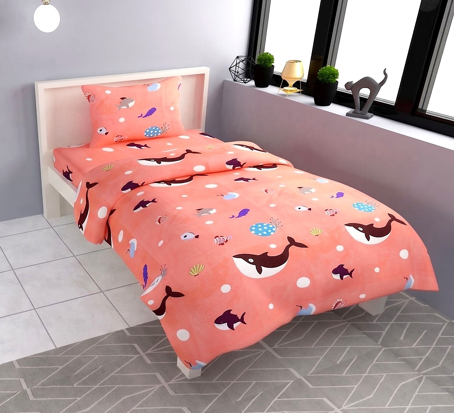Kids Toons Bedsheet 60*90 (Pack of 2)